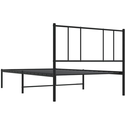  okvir za krevet s uzglavljem crni 100x200 cm Slike
