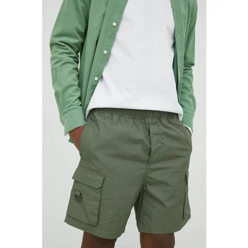Samsoe Samsoe Bombažne kratke hlače zelena barva