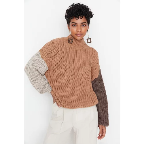 Trendyol Ženski džemper Color Block