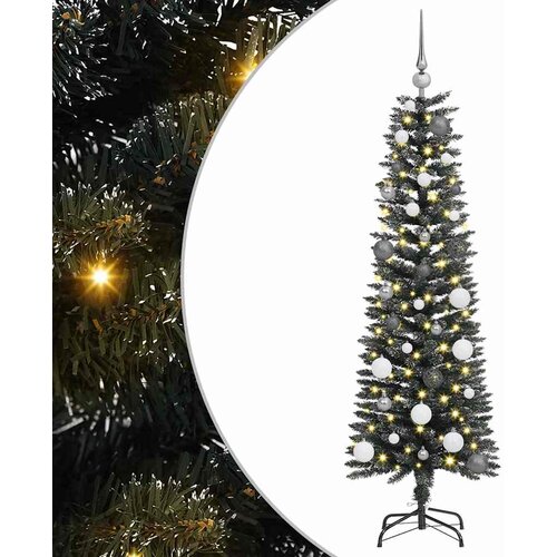 vidaXL Umestno božično drevo med 150 LED Zelena 43 x 43 x 150 cm Cene