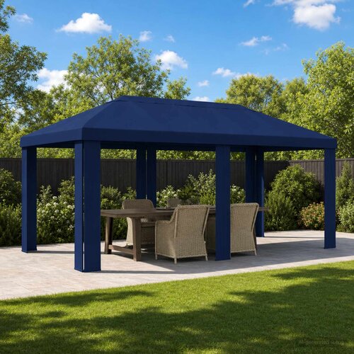 Gazebo Pokrivač 6 x 3 m Plava Poliester 190 gsm Cene