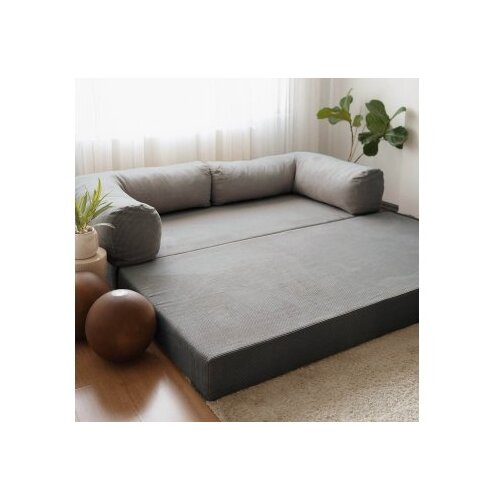 Atelier Del Sofa Nook sklopiva sofa, 100x200x70cm, tamnosiva Cene