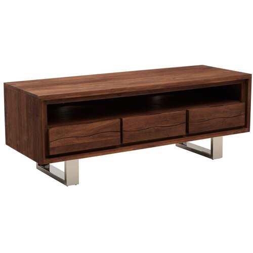 Premier Housewares TV komoda od masivnog bagrema u tamnoj prirodnoj boji 140x52x50 cm Simla &amp;ndash; Slike