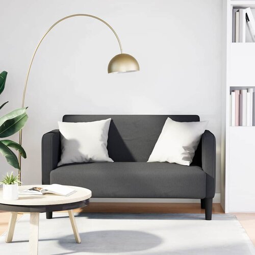 vidaXL dvosjed tamno siva 109 cm samtana tkanina Cijene