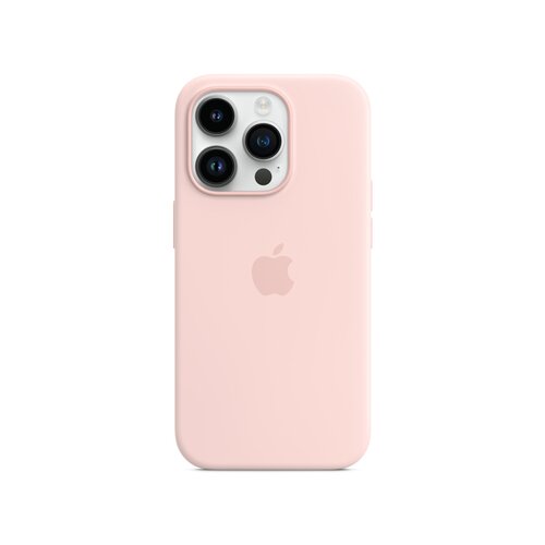 Apple iphone 14 pro silicone case with magsafe chalk pink (mpth3zm/a) Slike
