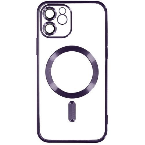 Maska silikonska sa magsafe za iphone 12/ lila Slike