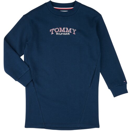 Tommy Hilfiger TOMMY PUFF FLOWER HWK DRESS LS Tamno plava Cijene