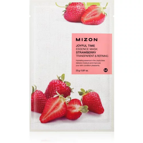 Mizon Joyful Time Strawberry maska iz platna z mehčalnim učinkom 23 g