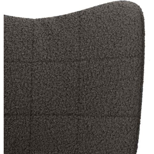  Fotelja Tamno siva 62 x 67 x 95,5 cm Sherpa Tkanina Slike