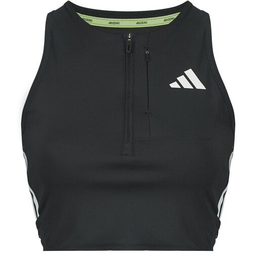 Adidas &Scaron;portni nedrčki Adizero Running Gel Pocket Crop Long-Sleeve Top Črna Cene