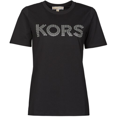 Michael Kors Majice s kratkimi rokavi GROMMET KORS TEE Črna Slike