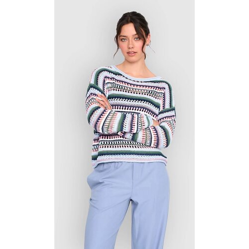 24COLOURS 41343A Striped Knitted Pulover striped Slike