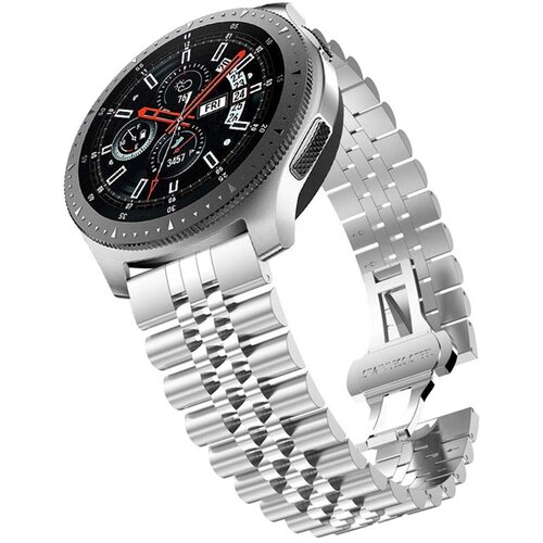 Cadorabo iz nerjavečega jekla za zapestjo 20mm združljiv s samsung galaxy watch 42 mm/3/4/5 v srebrni - nadomestni jermen za huawei watch 2 za nokia s, (20616054) Cene