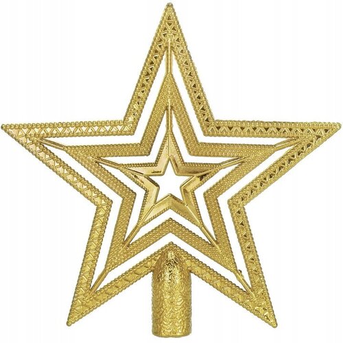 Family Christmas zvezda za na božično jelko zlata 15 cm Slike