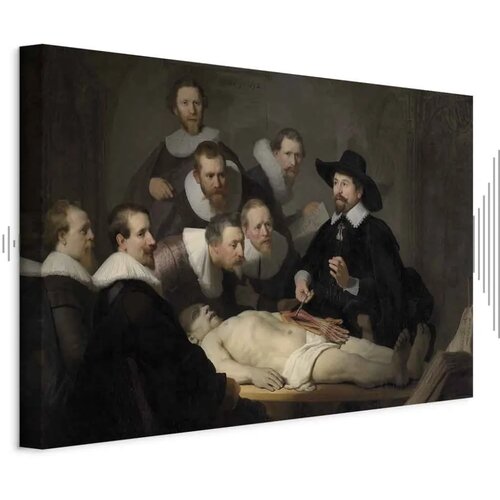  Slika - Rembrandt &ndash; The Anatomy Lesson of Dr. Tulp 120x80 Akustična Cijene