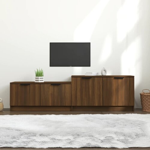 The Living Store TV omarica rjavi hrast 158,5x36x45 cm konstruiran les - TV Omarica, (21376512) Slike
