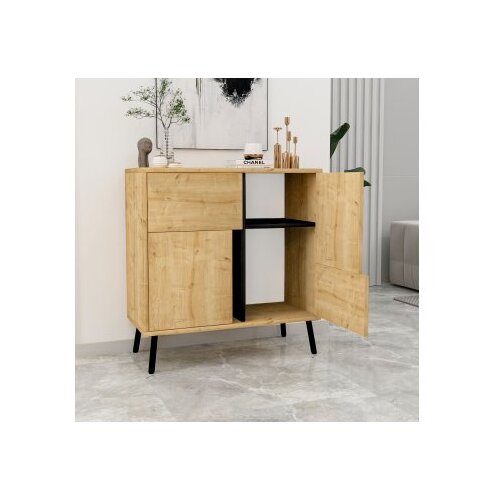 Hanah home vi&amp;scaron;enamenski ormar darien sapphire oak black wood Slike