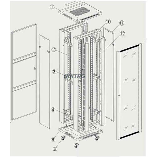  Ormar samostojeći komunikacijski T2 42U 600x800 G7 Cijene