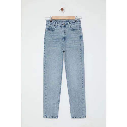 Trendyol Light Blue High Waist Slim Mom Jeans