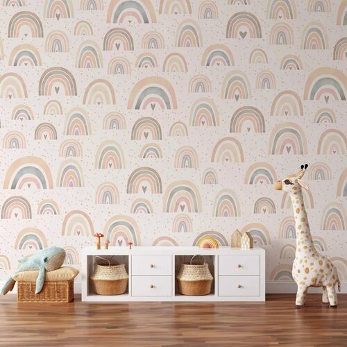  Foto tapeta - Rainbows and Hearts 100x70 Standard Cijene