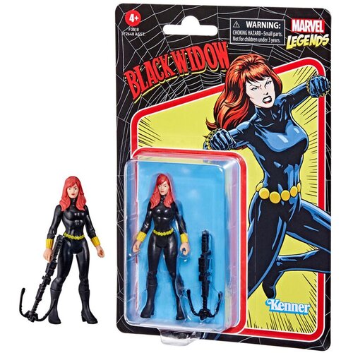 Hasbro Marvel F3818 Legends Series 3,75-palčna igrača Retro 375 Collection Black Widow Akcijska figurica, 1 dodatek, več, (20838730) Cene
