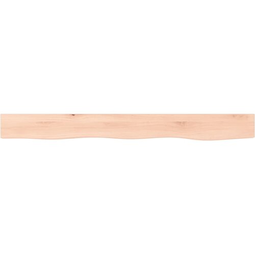  Zidna polica 100 x 10 x 2 cm od neobrađene masivne hrastovine Slike