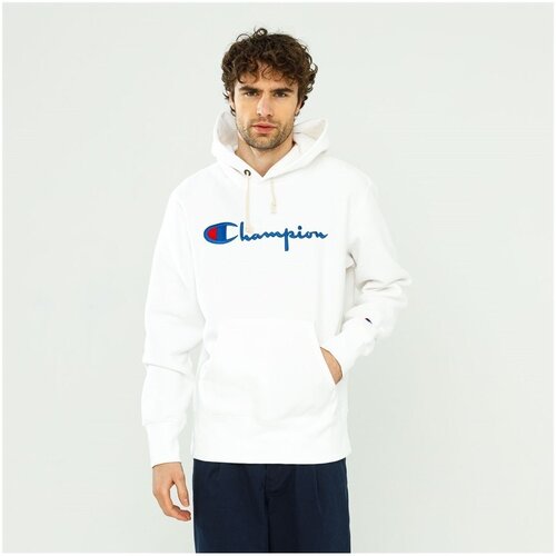Champion Reverse Weave Script Logo Hooded Sweatshirt Bijela Cijene