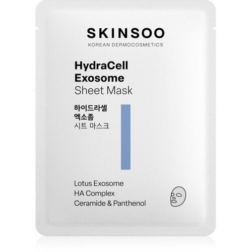 SKINSOO HydraCell Exosome Sheet Mask vlažilna tekstilna maska 22 g Slike