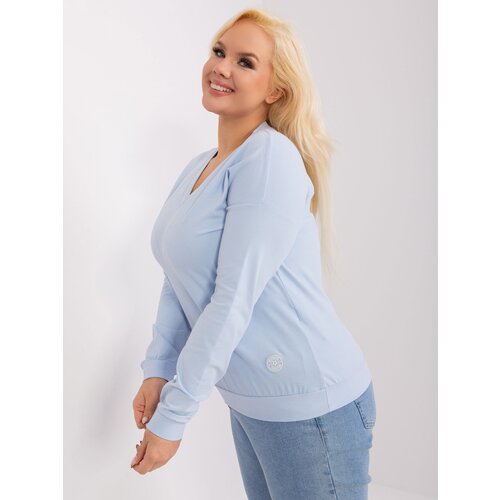 RELEVANCE Blouse-RV-BZ-9259.97-light blue Cene