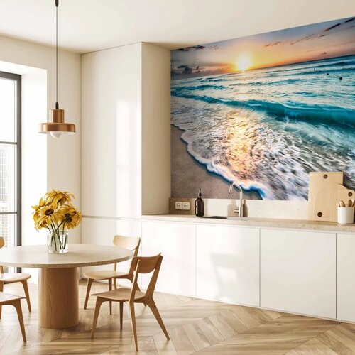 Foto tapeta - Walk Along the Seashore 150x105 Vodootporna Cene