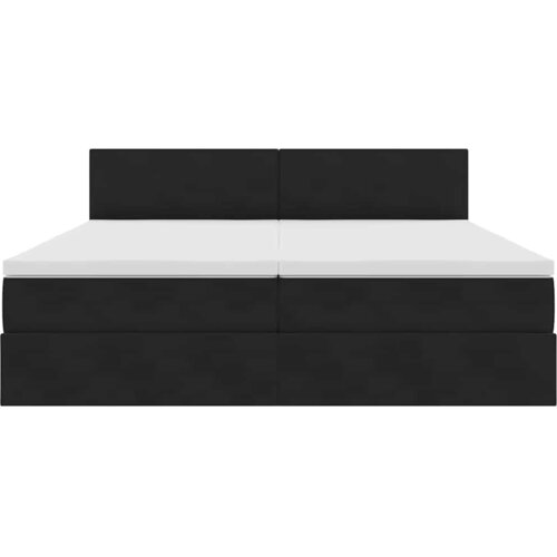  Krevet s od storage s madracem s uzglavljem Crna 100 x 200 cm Slike