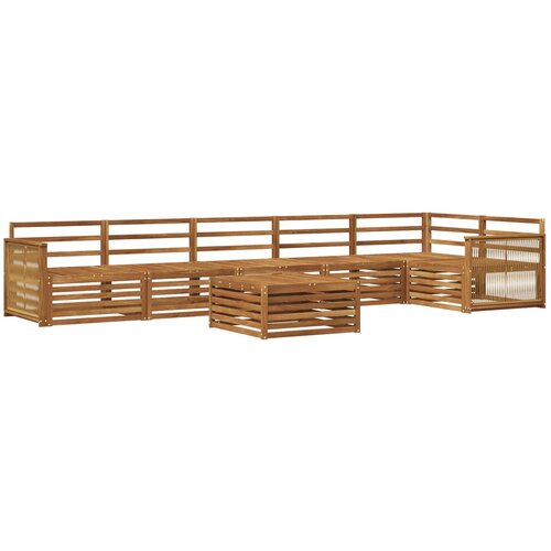 vidaXL Zunanja garnitura za sedenje 7 pcs Naravna Masiven les akacije, (5000272598) Cene