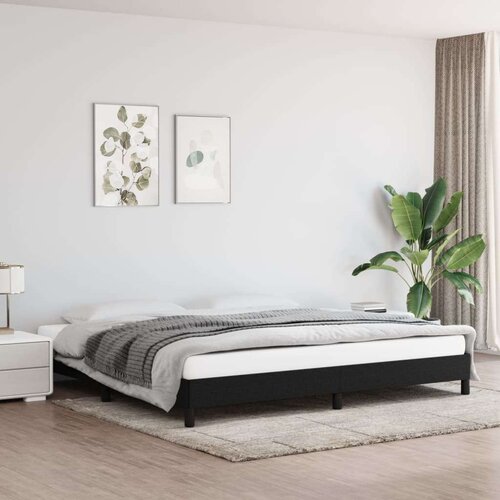  Posteljni okvir črn 200x200 cm blago, (20684997) Slike