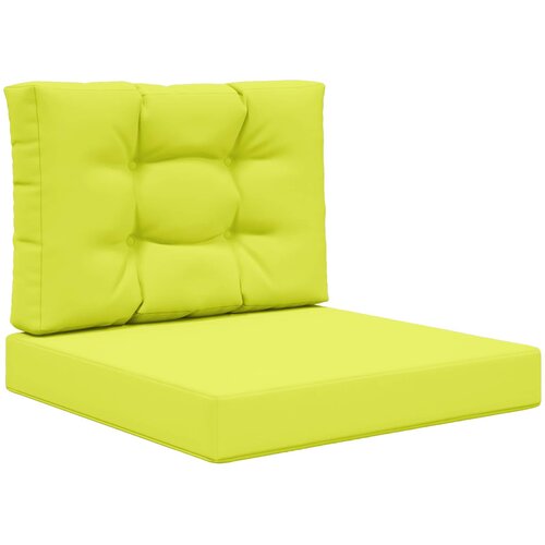 VidaXL Zunanja blazina za kavč 2 pcs Zelena Poliester, (5000232279) Slike