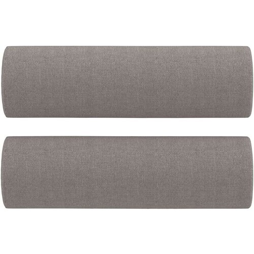  4-dijelni set sofa s jastucima smeđesivi od tkanine Slike