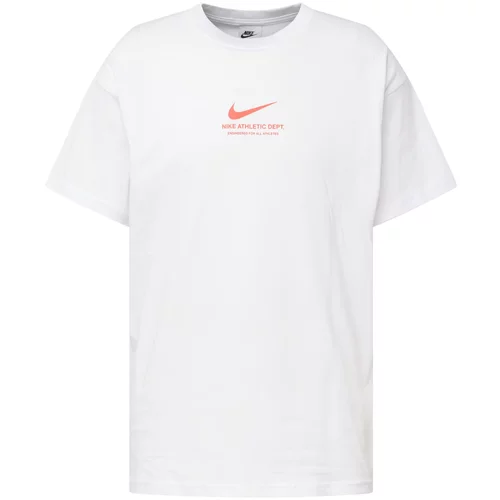 Nike Sportswear Majica oranžna / bela