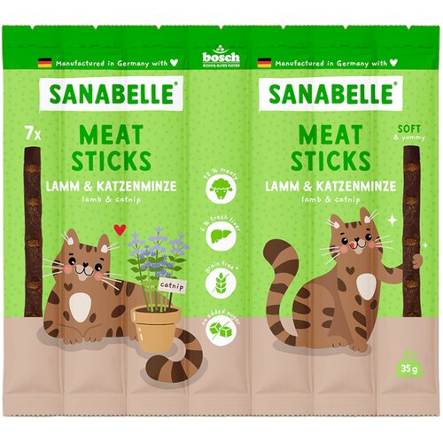 Sanabelle Meat Sticks - Losos i pastrva 16 x 35 g Cijene