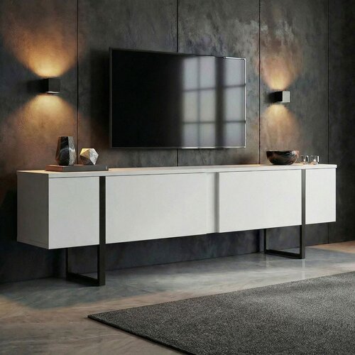 Hanah home TV komoda, 180x45x30cm, bijela Slike