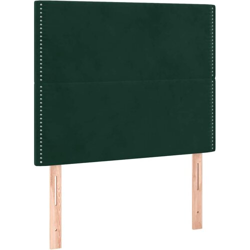 box spring s madracem LED tamnozeleni 90x200 cm bar&amp;scaron;un Slike