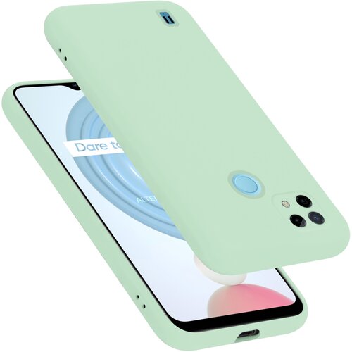 Cadorabo Ohi&scaron;je, združljiv z Realme v tekoči svetlo zeleni barvi - za&scaron;čitni pokrov iz fleksibilnega silikona TPU, (20694630) Cene