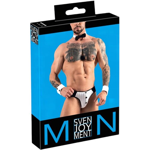 Svenjoyment komplet mu&amp;scaron;kih tangica za konobare (crno-bijele) - XL Slike