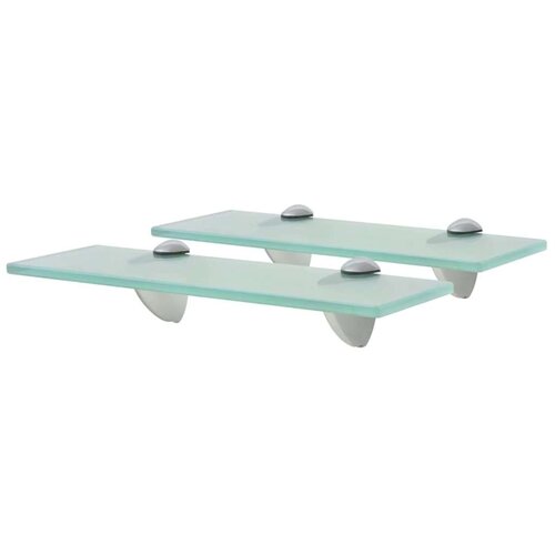 vidaXL Zidne police 2 kom staklene 30 x 10 cm 8 mm Cene