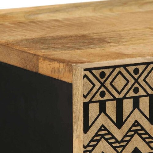  Visoka ploča 40x33 5x110 cm Puno grubo drvo Mango Slike