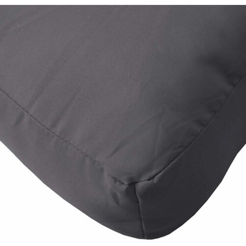  Jastuci za palete 2 kom antracit od tkanine Antracitno siva 60 x 60 x 12 cm Slike