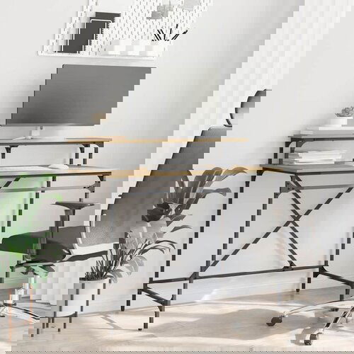 vidaXL Stol Umjetnički hrast 100 x 50 x 90 cm Konstruirano drvo Cene