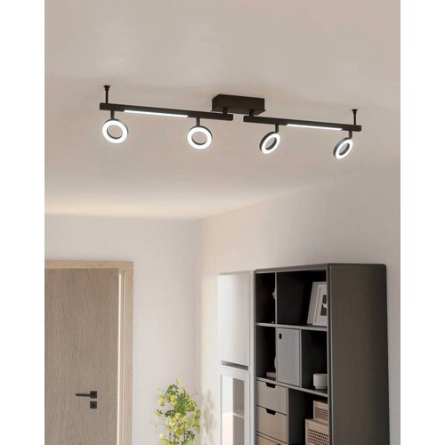 Eglo stropni reflektor Cardillio 2 900516, 4x LED 3,2 W, duljina 98,5 cm, crna Slike