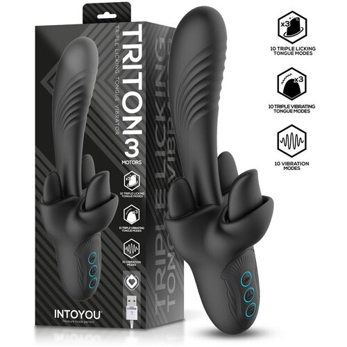 INTOYOU Triton Triple Licking Tongue Vibrator Black Cijene