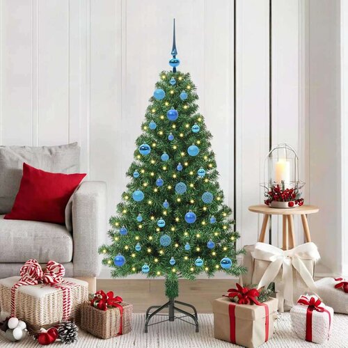vidaXL Um artificial Christmas Tree Zelena 150 cm PVC Cene
