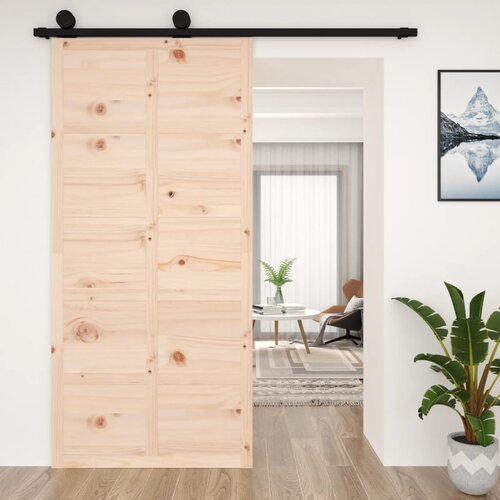 vidaXL Hlevska vrata 100x1,8x214 cm trdna borovina Cene