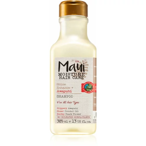 Maui Moisture Shine Amplifying + Awapuhi šampon za sjajnu i mekanu kosu 385 ml